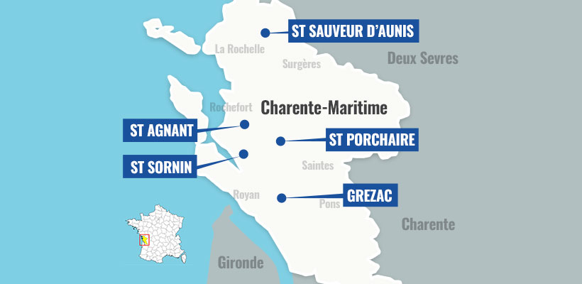 5 Carrières GCM en Charente-Maritime